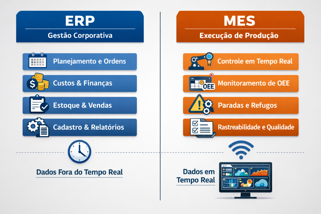 diferença entre mes e erp