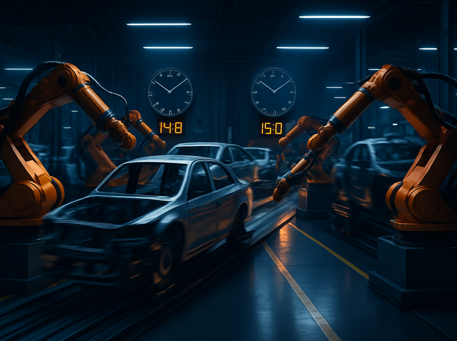takt time - capa ilustrativa do artigo MOCX sobre ritmo de produção industrial