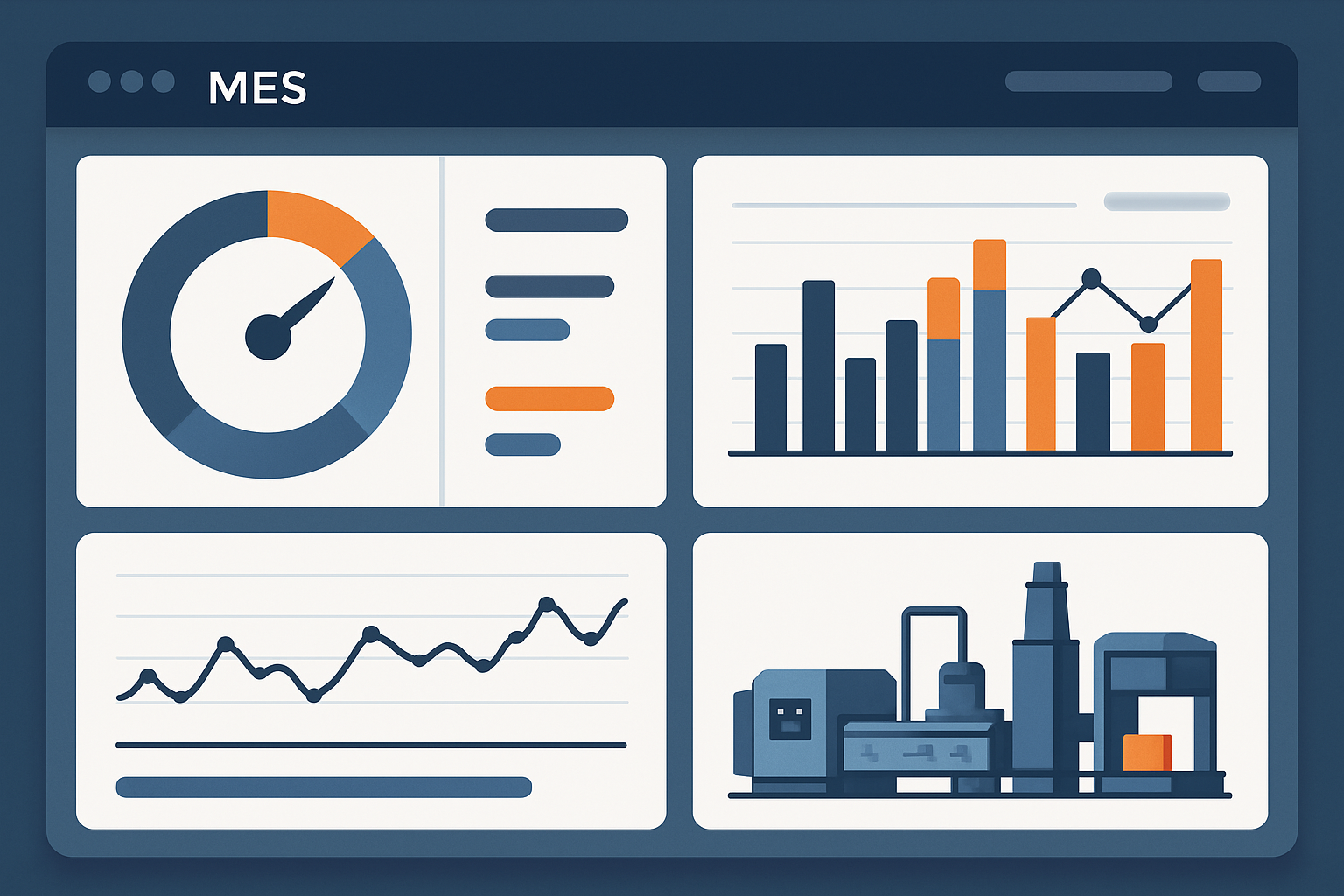 Monitoramento de máquinas - dashboard do StrategyOEE em tempo real