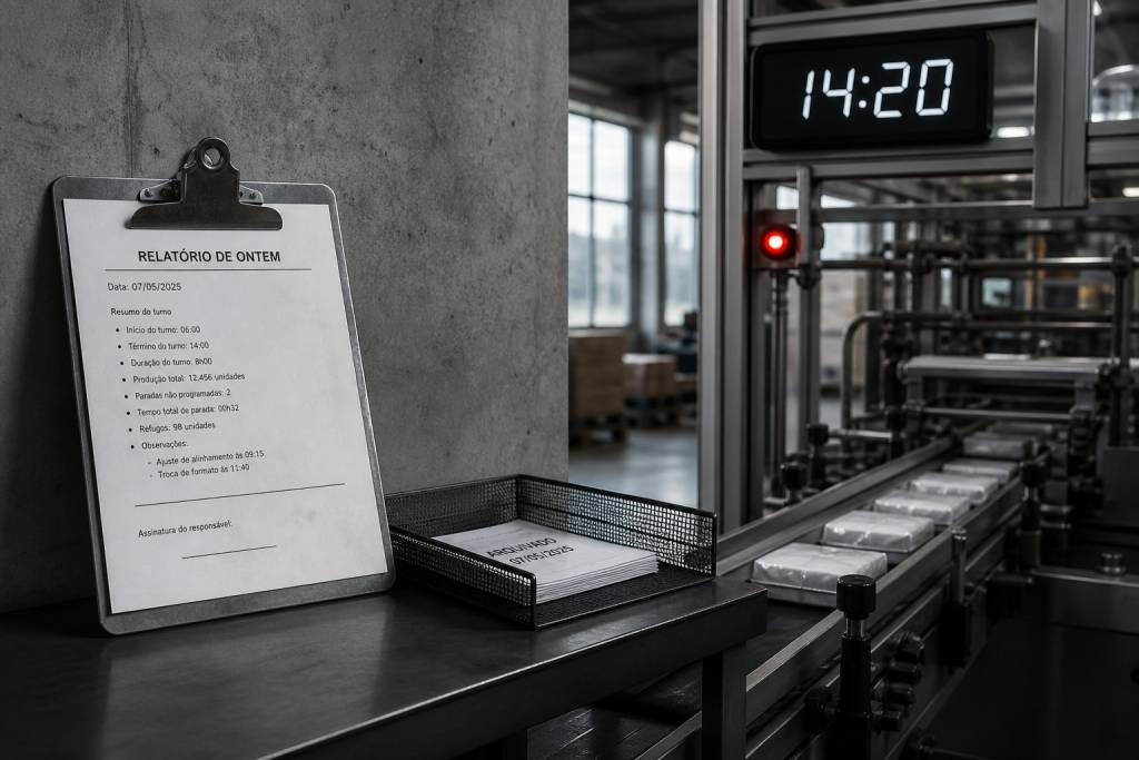 monitoramento de produção em tempo real