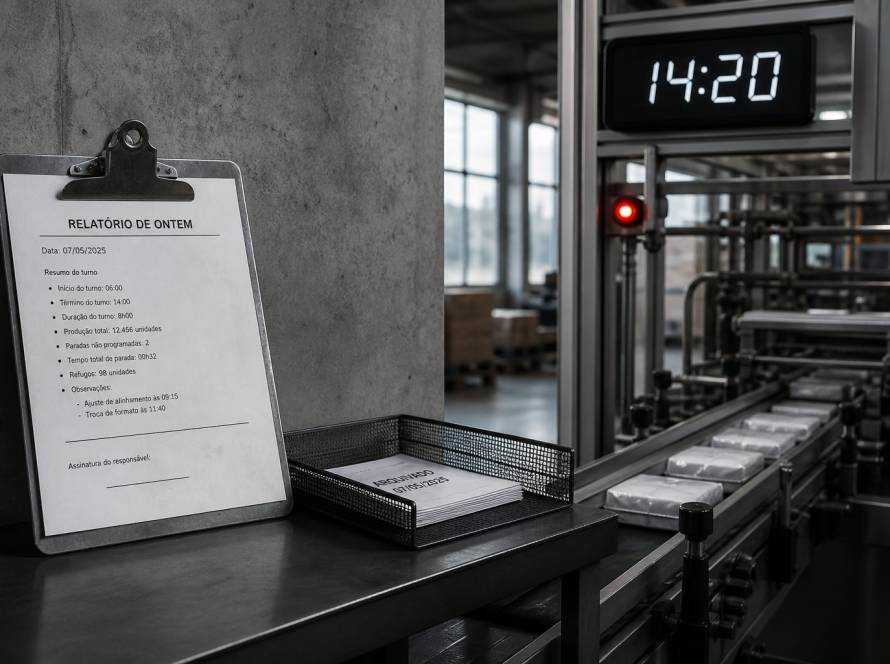 monitoramento de produção em tempo real