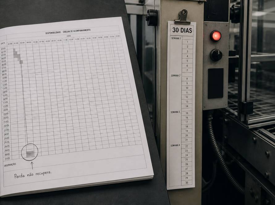 aumentar disponibilidade de máquina
