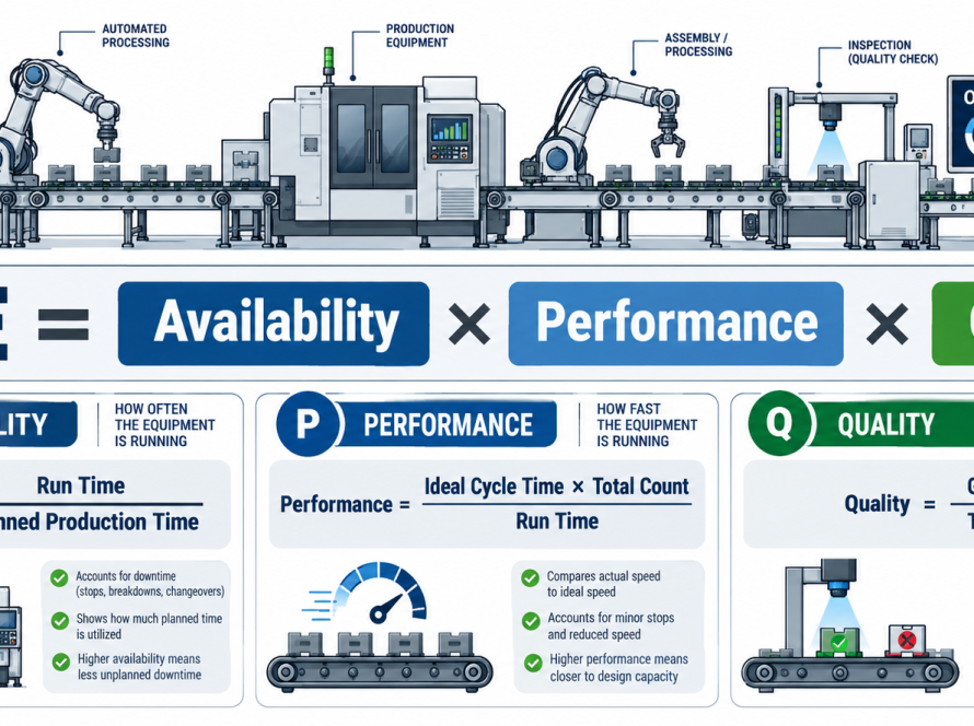 Como Calcular OEE - Fórmula Disponibilidade Performance Qualidade