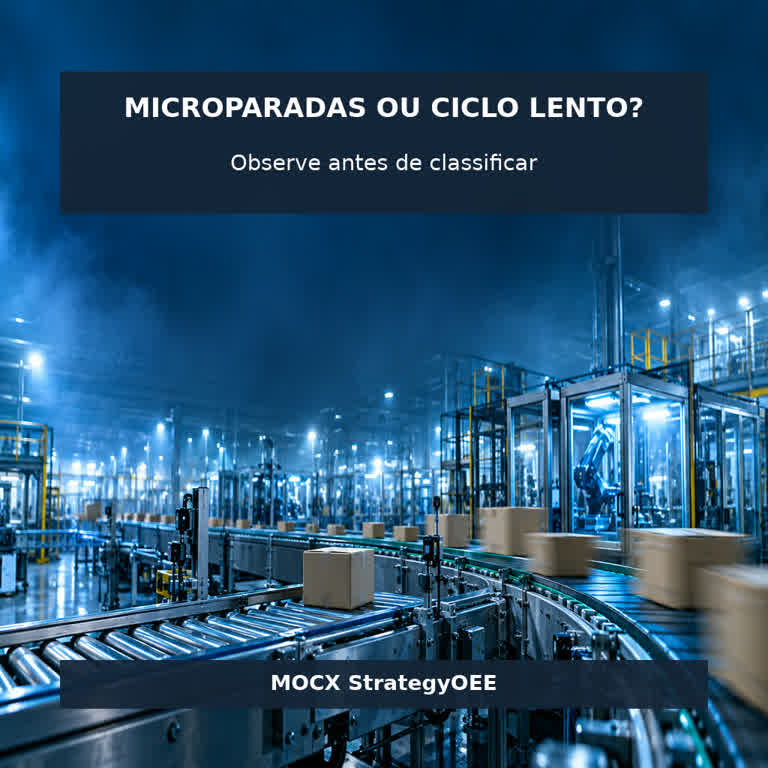 microparadas ou ciclo lento: conceito e critérios de diagnóstico industrial